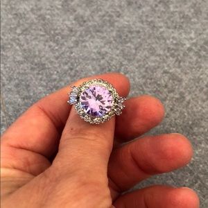 Sterling silver amethyst ring